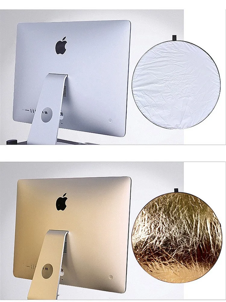 Top quality portable 110cm Multi Disc 5 in 1 colors Photography Reflector