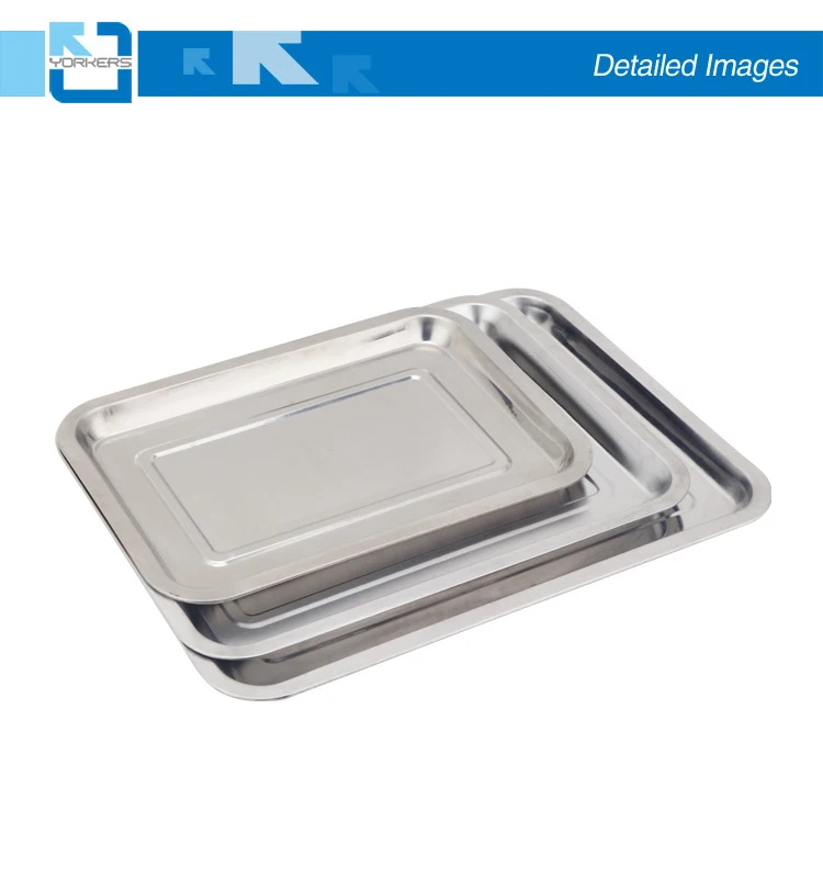 Wholesale Multispecification Rectangular Stainless Steel Serving Tray