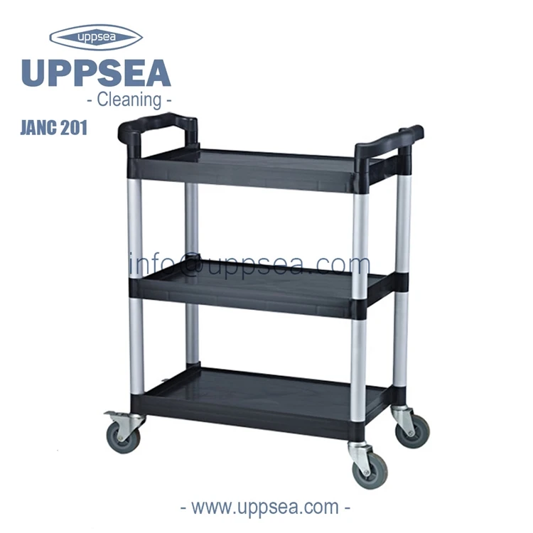 Uppsea Commercial Food Service Utility Cart 3 Shelf Platform With