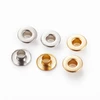 10mm Gold Finish Single Design Metal Shoe Eyelet For Leather Clothing