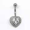 High quality crystal heart bulk stock cheap jewelry navel piercing