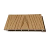 Outdoor PVC Wall Cladding System Fire Resistant Plastic Wood Siding WPC Wall Panel Waterproof