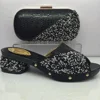 fashion design slipper African party italy shoes and matching bags