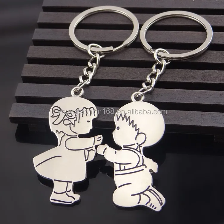 Wholesale 2017 Valentine's Day Gifts Funny Cute Couple Keychain Couple