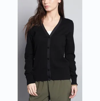 women's cotton cardigan with pockets