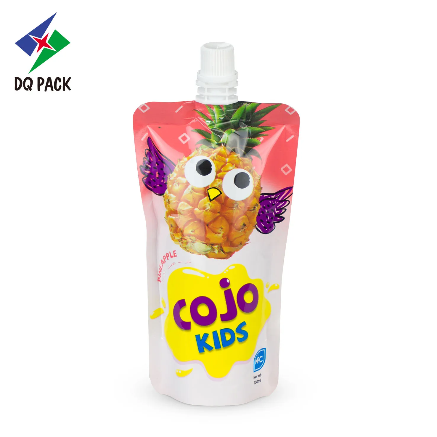 Kid Juice Bag Customized Printed Stand Up Pouch With Spout