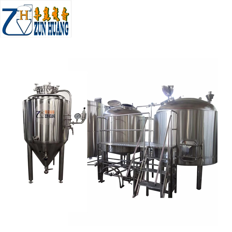 micro malt beer brewery equipment fermentation tank brewing system equipment manufacturer malt mill for beer 2 vessles brewhouse