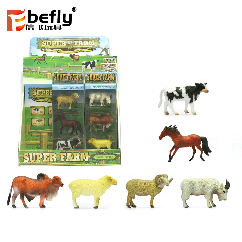 plastic toy farm animals