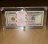 100 dollars currency plexiglass dollar holder box dollar display acrylic stand 5 dollars