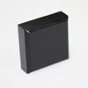 acrylic beveled corner-cut display base black solid perspex mineral display block 2cm thick 50x50mm PMMA cube