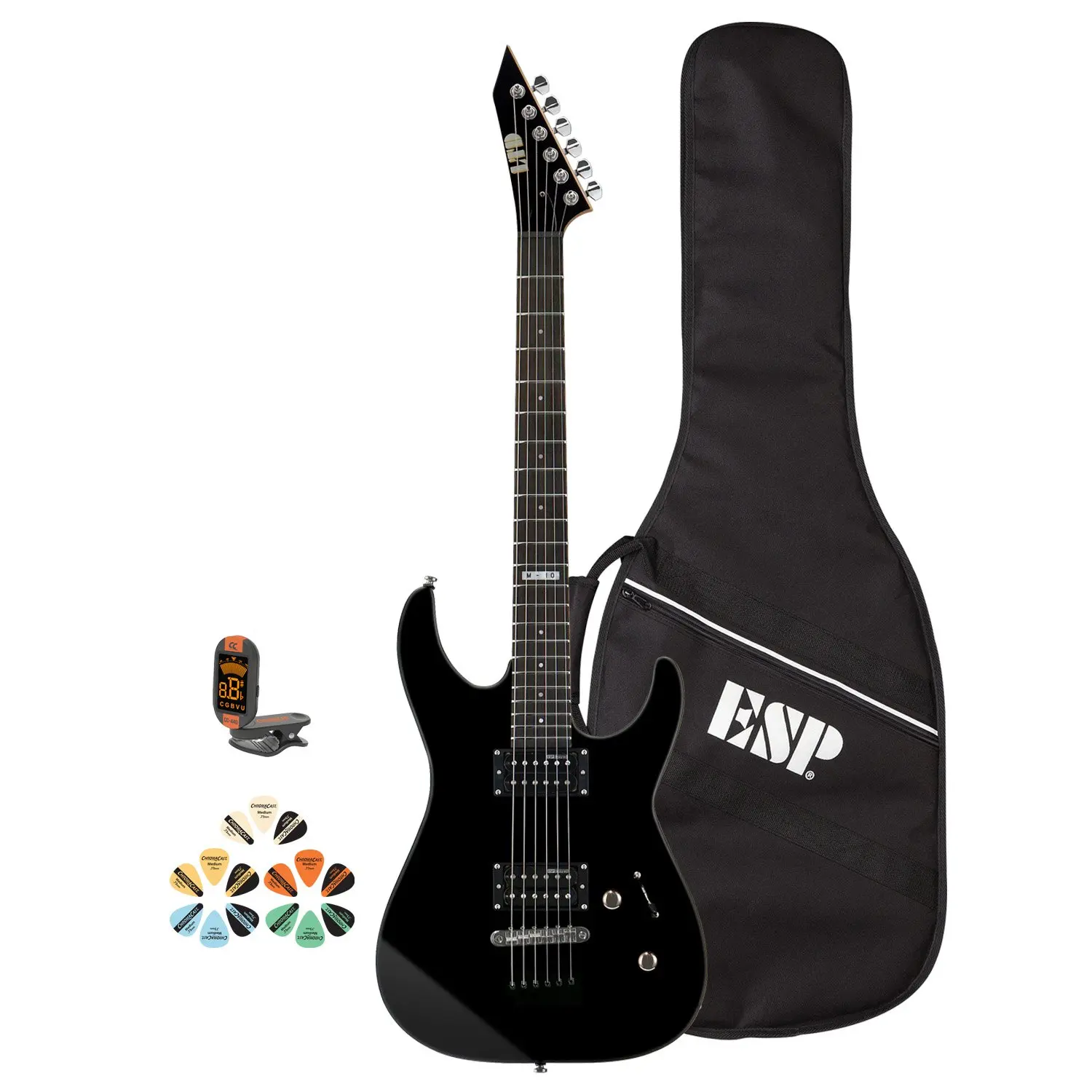 Get Quotations · ESP M JB-M10KIT-BLK-KIT-3 Electric Guitar with Tuner,