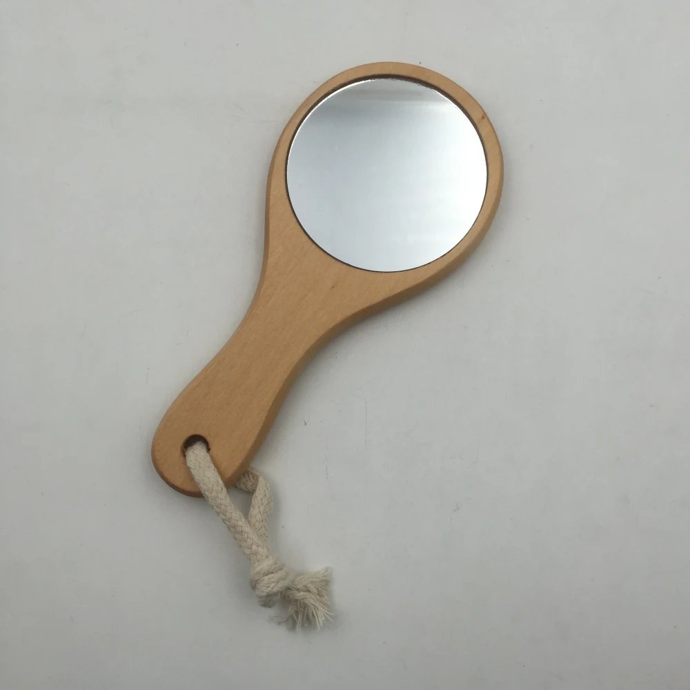 Long Handheld Wooden Cosmetic Pocket Size Mirror Buy Pocket Wallet