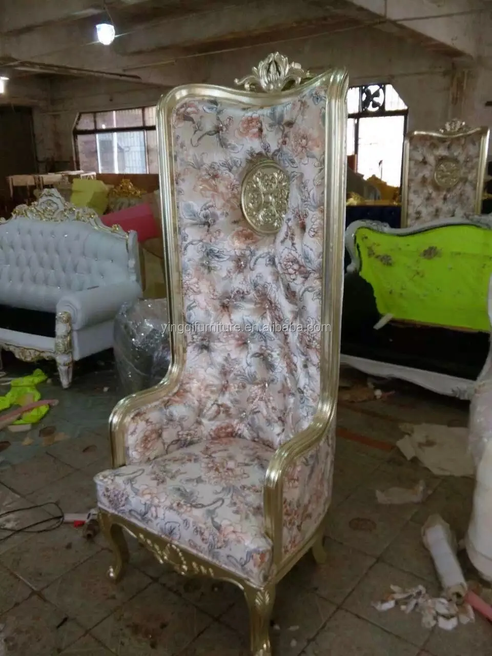 High Back Wedding King And Queen Throne Chairs Buy King And Queen