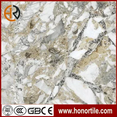 Agate effect onyx standard floor tile thickness 10mm made in china marble porcelain tiles