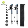Outdoor 3 section Walking mountaineering Hiking 7075 Aluminum outer lock adjustable trekking poles