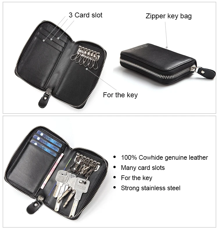 Safe Design Security Key Pouch Chain Key Pouch Waterproof Key Case