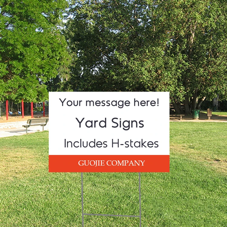 Blank Yard Signs 18x24 With H-stakes For Garage Sale Signs,Rent,Open ...