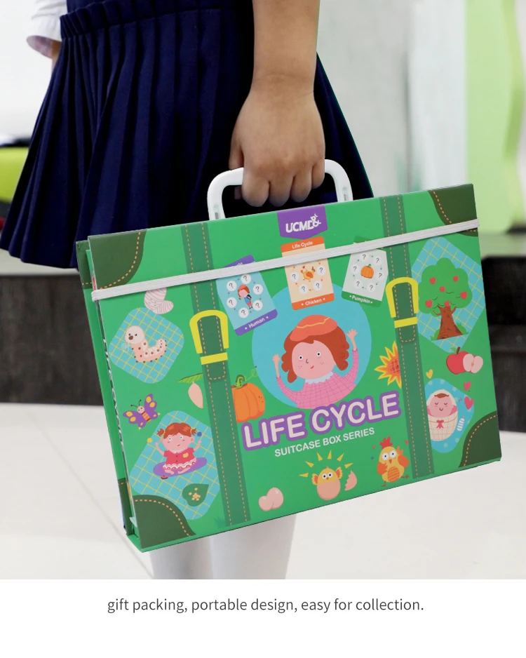 Plant and Animal Magnetic Puzzle Educational Kids Toys Life Cycle Puzzle supplier
