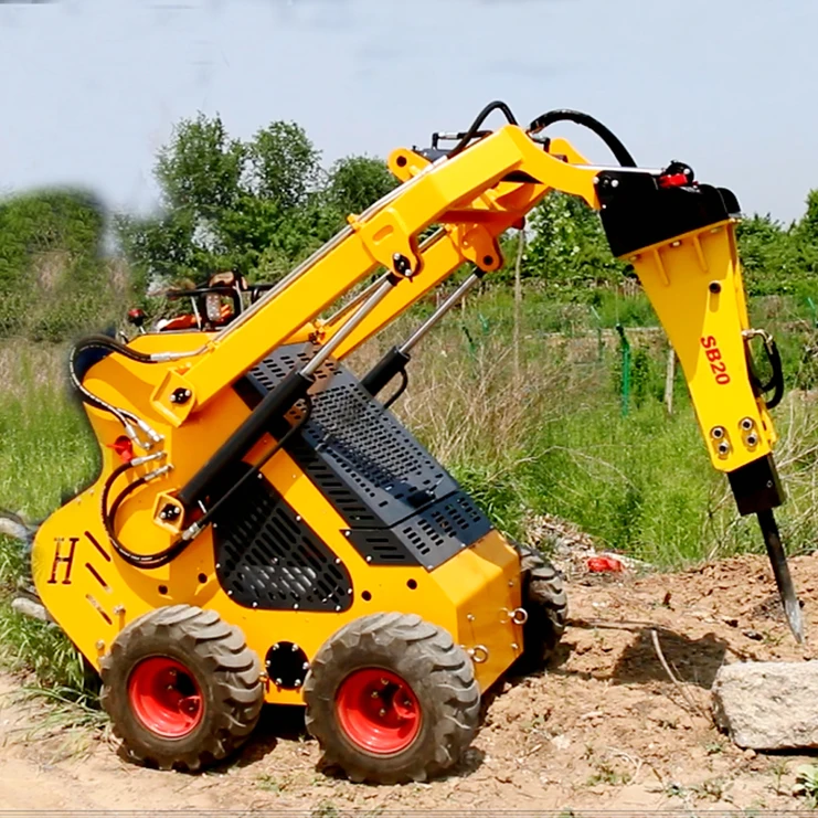 China Top Mini Skid Steer Loader With Backhoe Loader Attachment