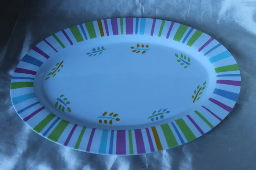 100%melamine fruit salad plate