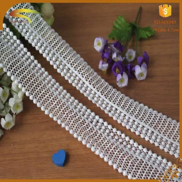 Top selling white embroidery cotton decorative liturgical lace trim