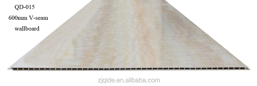 Building Material Interior Waterproof Fireproof 600mm V-seam WPC Wall Panel Ceiling