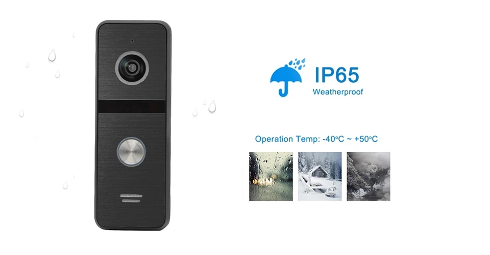 New Released Vandal-proof 4wire ip video intercom color video door phone in 720p 960p ahd