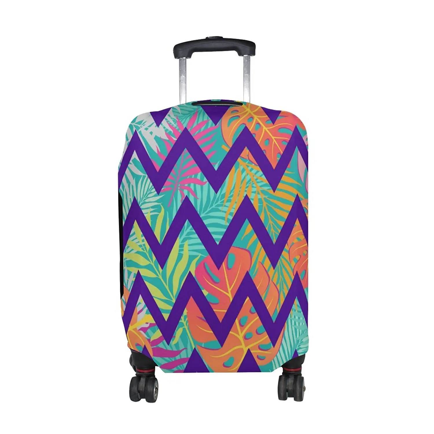 Luggage Protective Covers with Zebra Stripes Washable Travel Luggage Cover 18-32 Inch