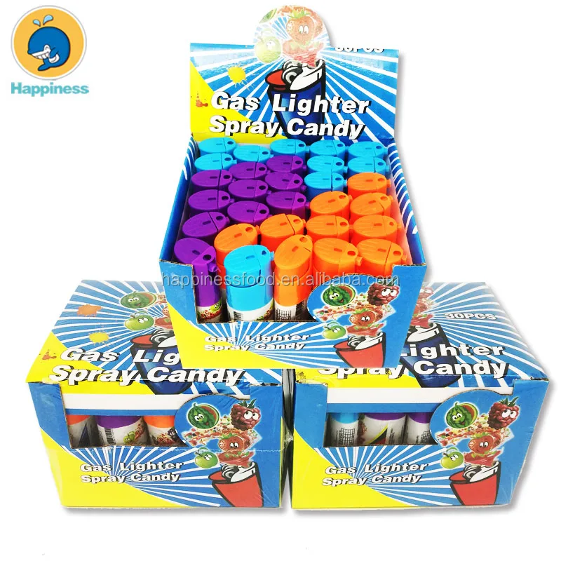 New Type Colorful Gas Lighter Spray Candy Liquid Candy Buy Lighter