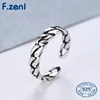 geometric Hollow Wide Band Open Rings For Women 925 Sterling Silver Fine Jewelry