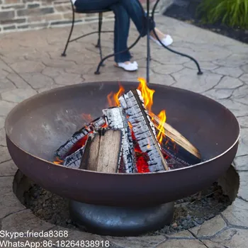 Garden Treasures Fire Pit 26 Round Metal Fire Pit Burn Wood Or