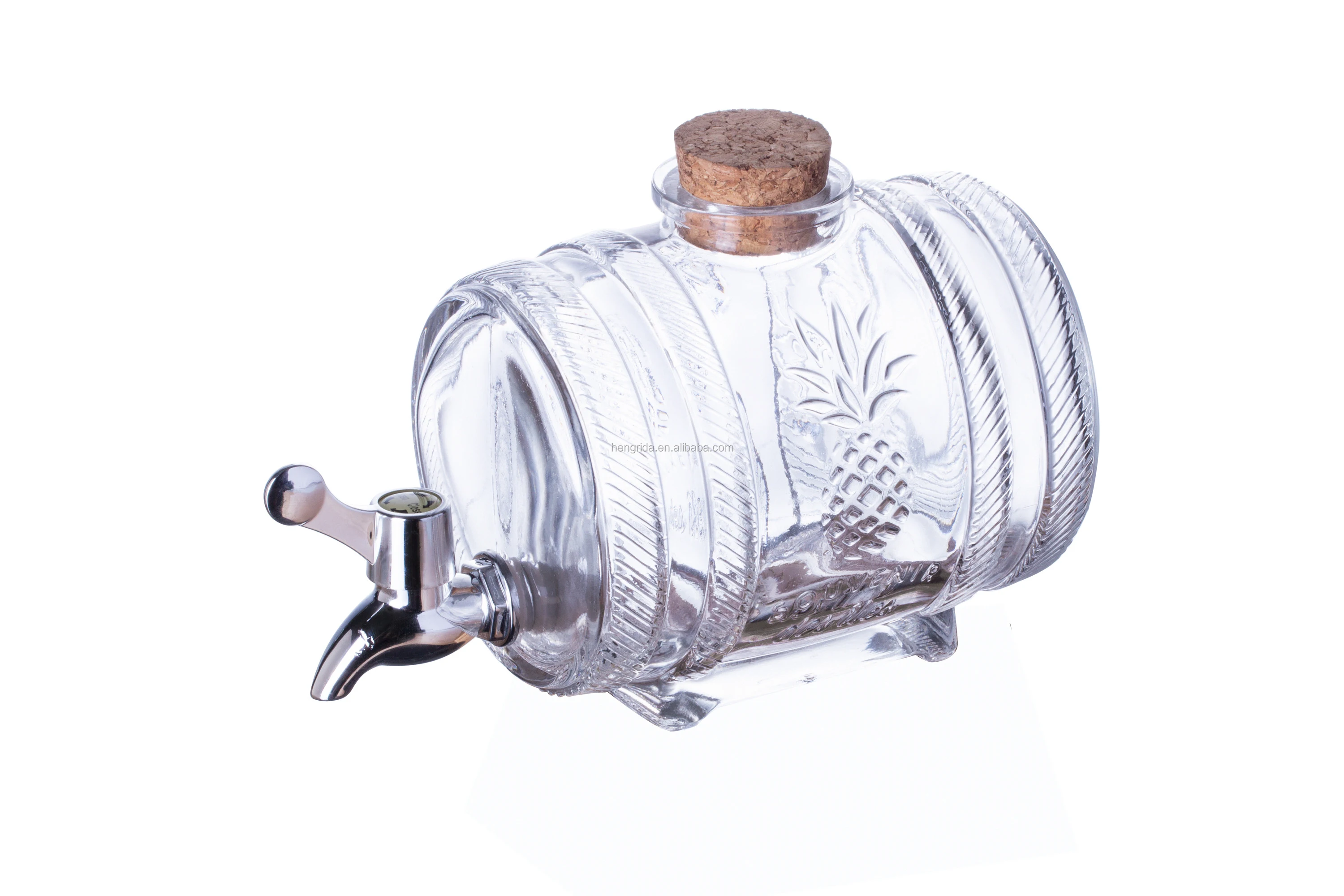 New Design 1000ml Glass Barrel Dispenser With Cork And Faucet Buy