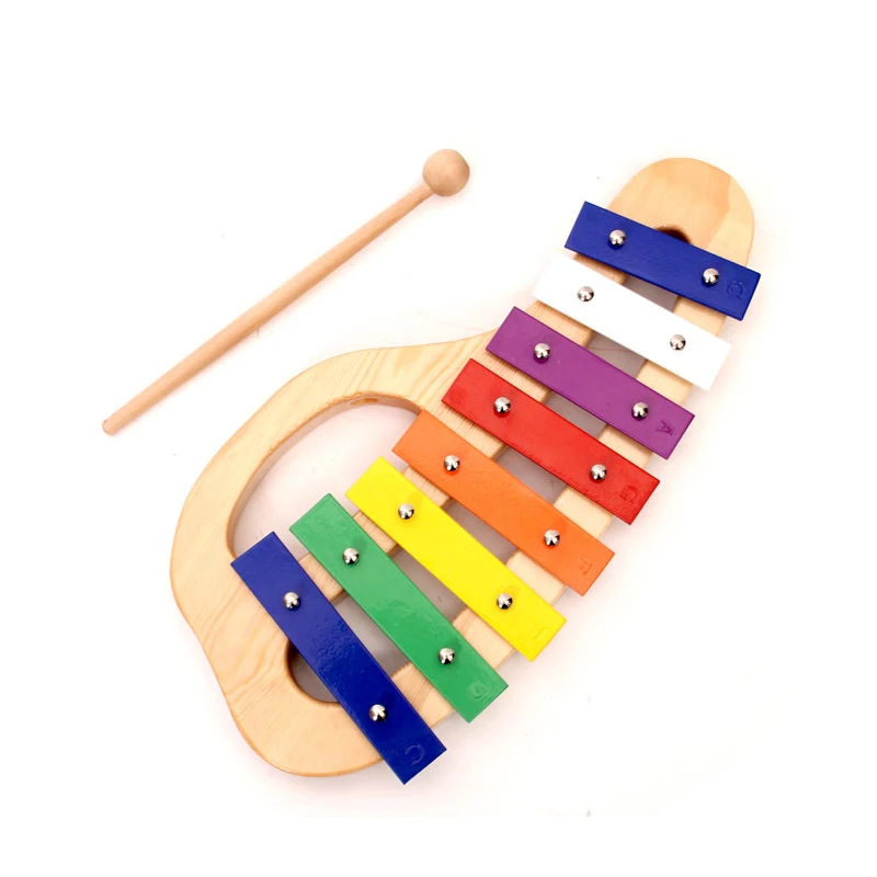 Metal Xylophone With Wooden Stand Musical Instrument Percussion