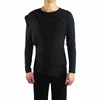 New Round Neck Latin Dance Tops For Men'S Practice Clothes Long-Sleeved Ballroom Latin Dancing Wear Performance Tops ZH3119