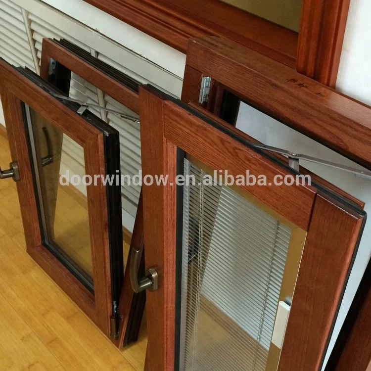 מחיר מכירת מפעל prehung windows חלון עם פנים אלון אדום עץ חיפוי אלומיניום הפסקת תרמית