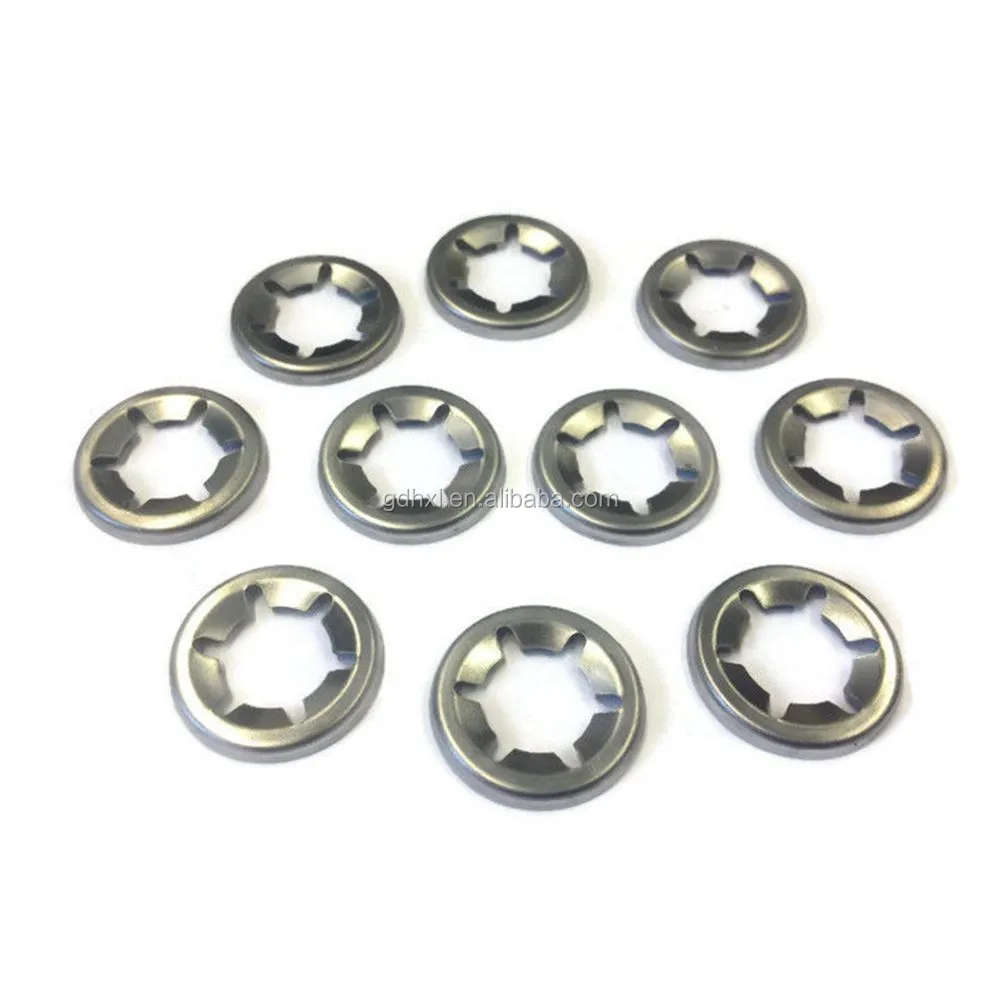 M3 M4 M5 M6 M8 Plum Clamp Push Stainless Steel Capped Star Lock Washer