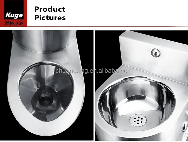 Kuge Stainless Steel Prison Toilet Combination Toilet Sink View Combination Toilet Sink Kuge Product Details From Chuangxing Stainless Steel