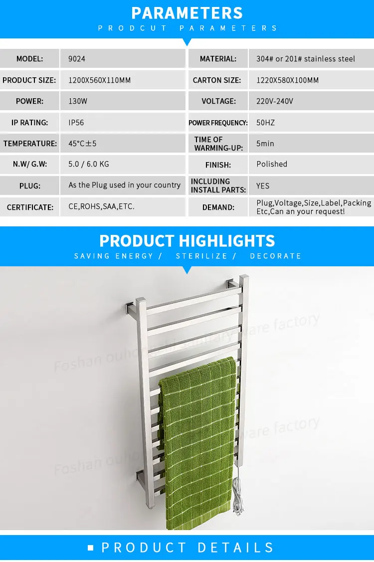 Wholesale Design Safety Wall Mounted Stainless Steel Decorative