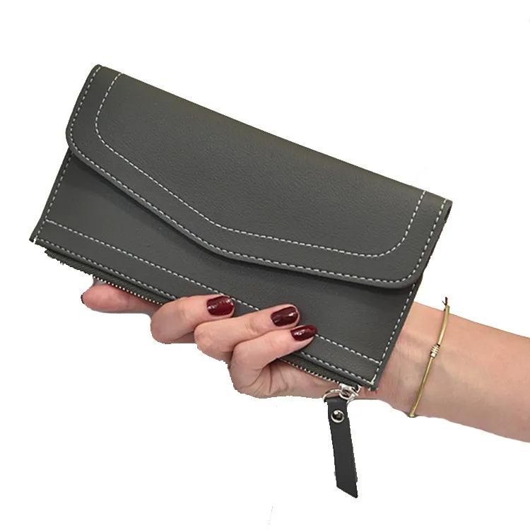 Highend Natural Leather Slim Wallet Women Useful Multi Card Wallets