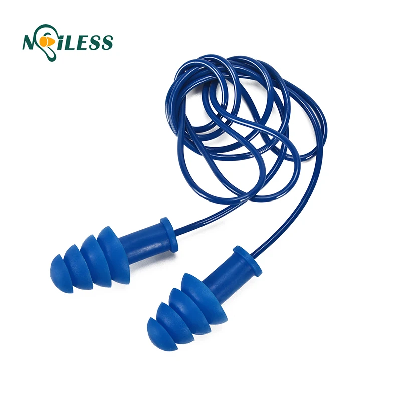 
detectable silicone resuble earplugs aluminium noise reduction ear plug 
