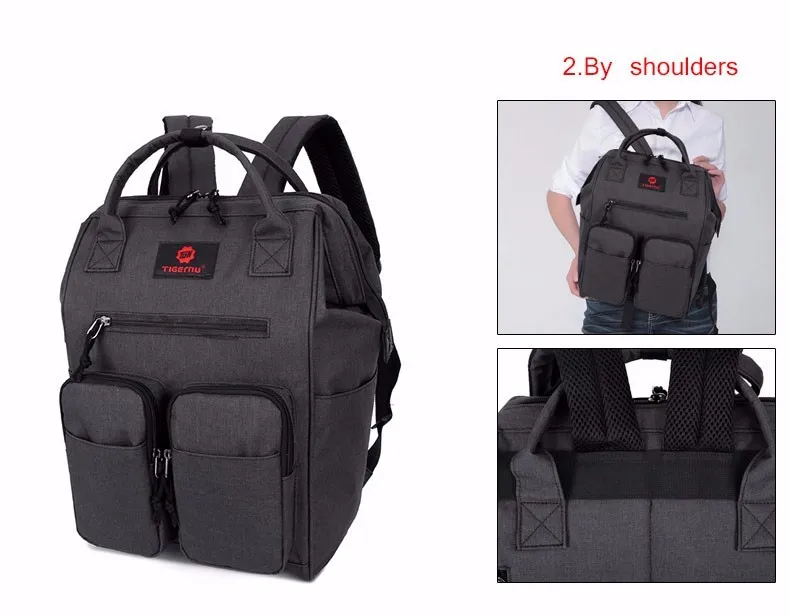 2017 Tigernu Brand Fashion Women Backpack Mini Laptop bags Multifunction Man Backpacks School Bag Leisure Travel Bags