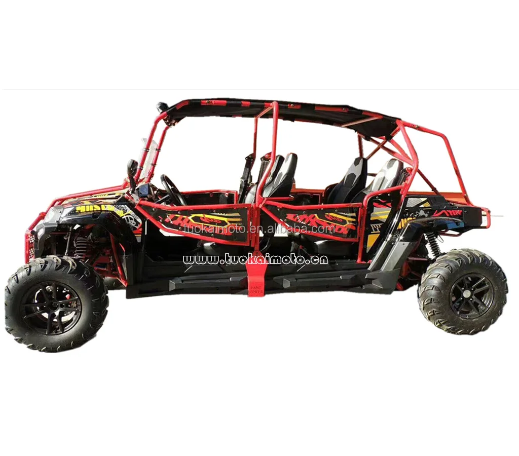 New 4 Seat Utv Shaft Drive Sport Go Kart 400cc With Roof Light Bar ...