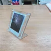 custom china factory price latest attractive acrylic glitter L shaped slant photo bent frames