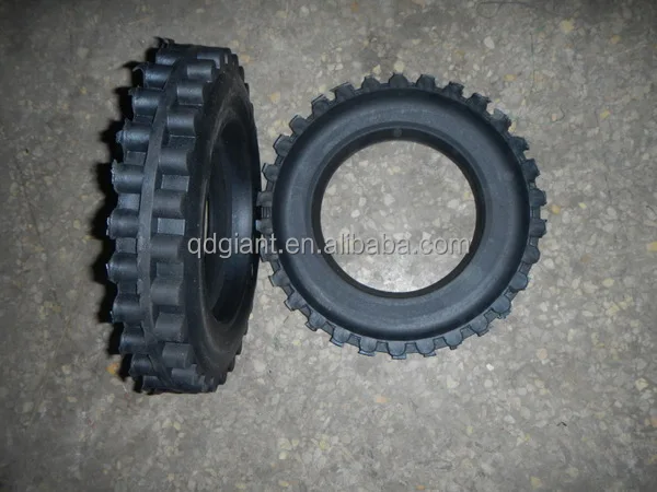 13"x3" hard rubber wheel for wheelbarrow