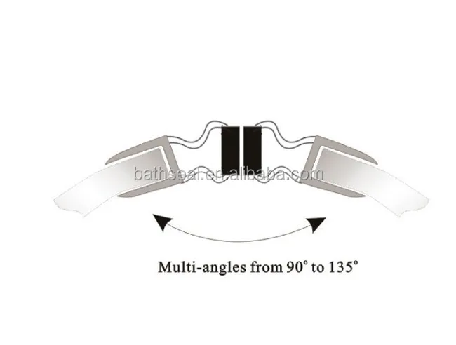 product shower sliding door magnetic weather pvc edging seal strip 008g-7