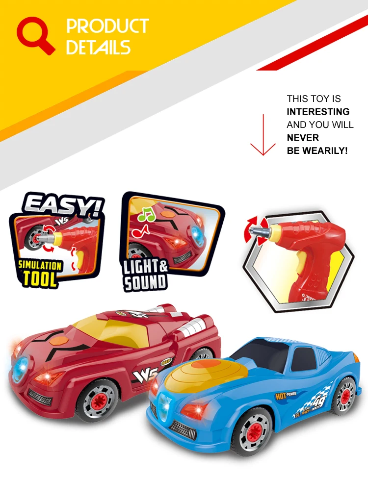 Special Assembly Racing Car Educational Toys For