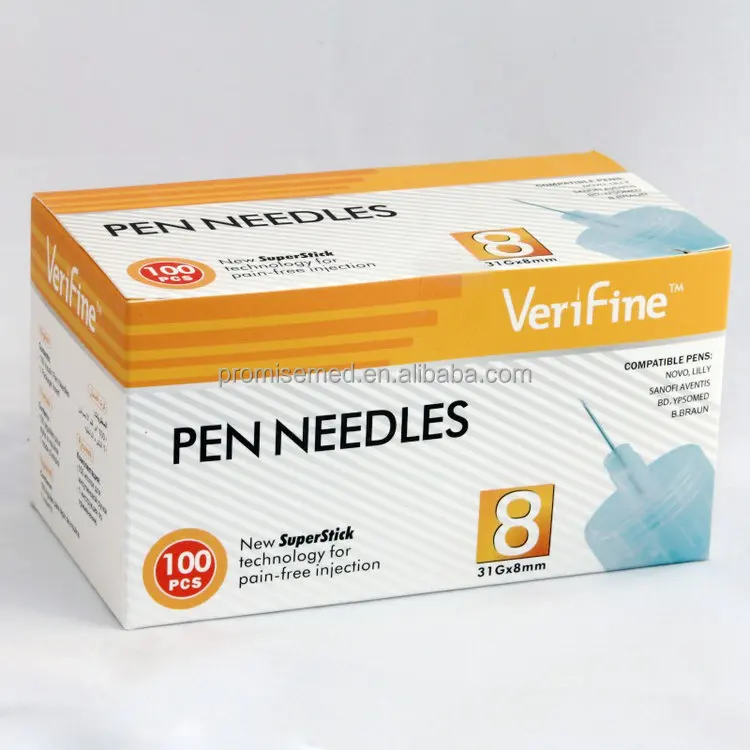  Verifine Insulin Pen Needles 31G 8mm, Ultra Fine