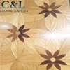 indoor decoration prefinished red oak engineered/maple art parquet wood flooring