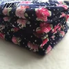 Wholesale New Design Printing Flower Warp Super Soft Fleece Fabric for Winter Program