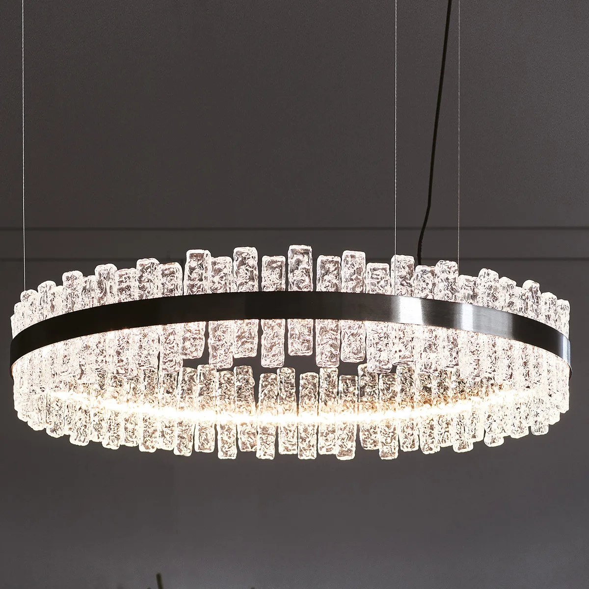 Lámpara Colgante De Acero Inoxidable Con Fuente De Luz Led,Iluminación